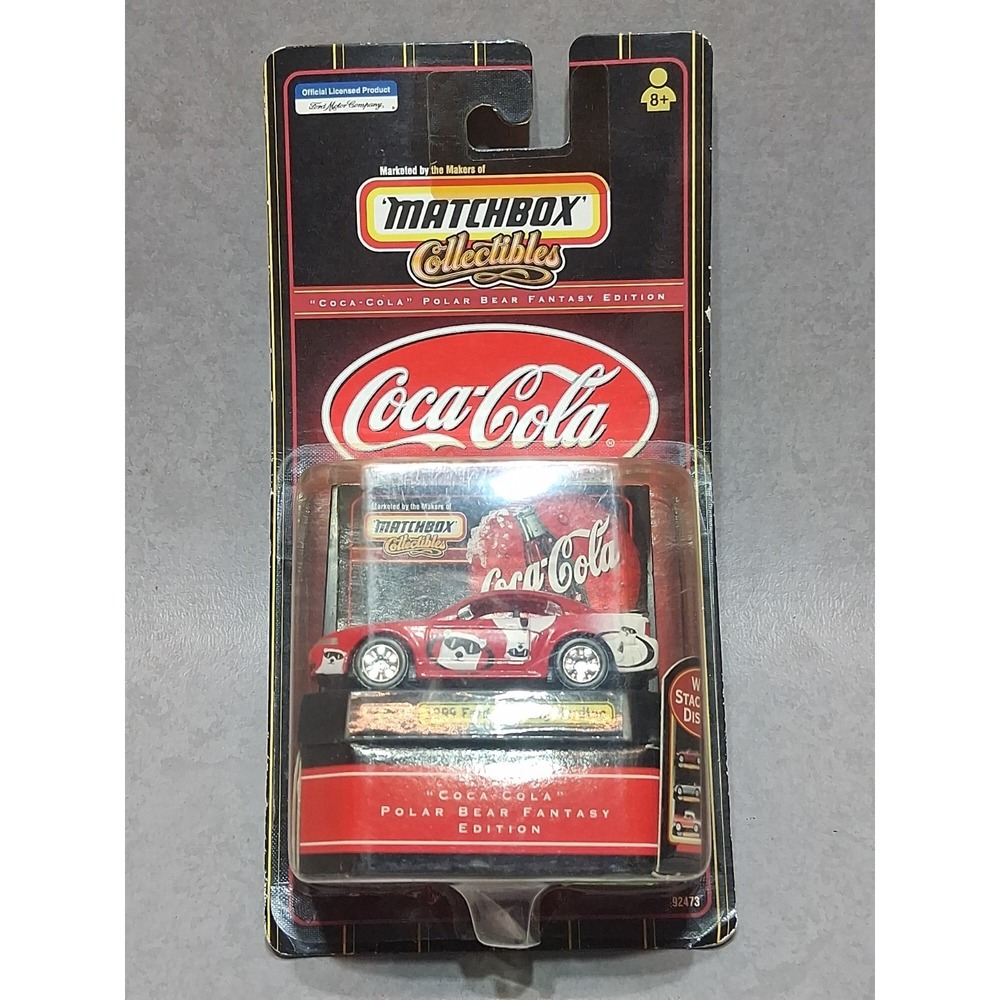 Coca Cola Matchbox 1999 Ford Mustang Hardtop Polar Bear Fantasy